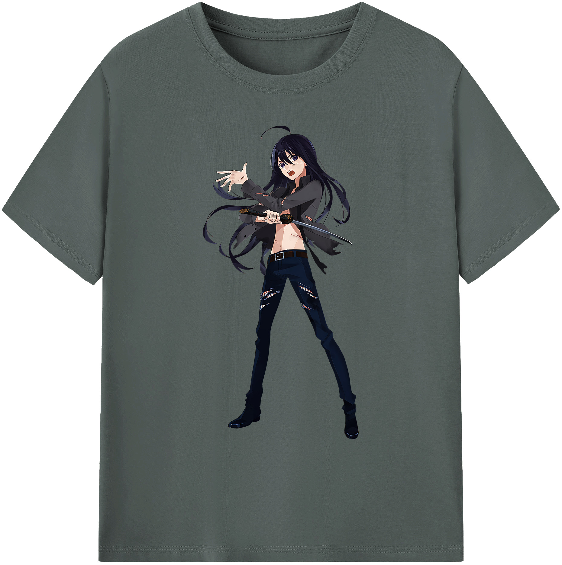 （画像用） 刀剣乱舞 Touken Ranbu 綿100％ メンズ半袖Tシャツ｜肌触りやわらか＆通気性